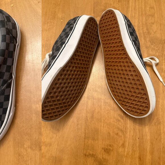 Like New Vans Sneakers Shoes Black Checkered Women’s Size 11 - Picture 3 of 3